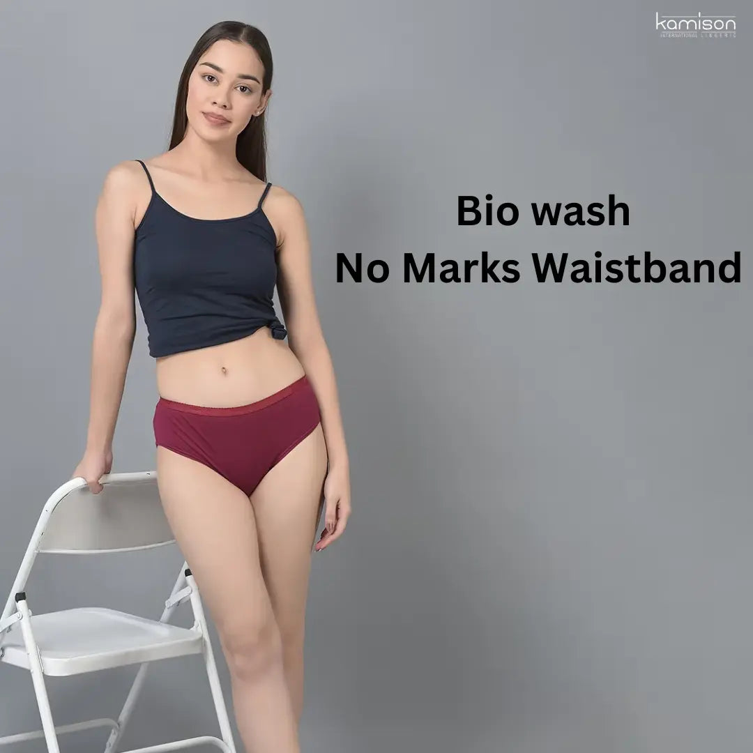 Ladies Underwear : 100% Cotton Panties for Women's or Girls (Pack of 3)
