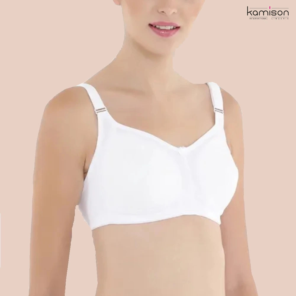 Full Coverage Minimizer combo Bra- Non Padded - Double Layer White Bra (Pack of 2)