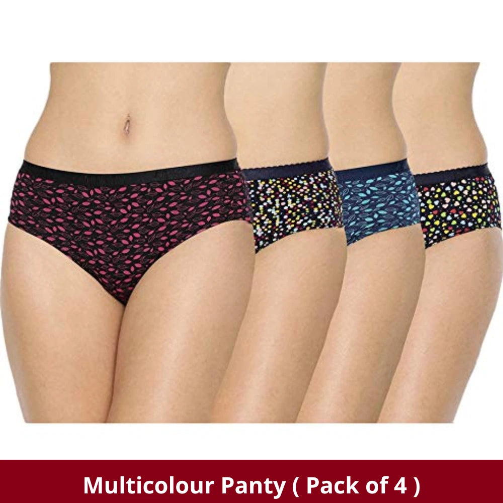 Women's Panties Cotton Underwear for women (Pack of 4) –