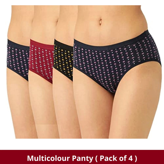 Womens Panties Hipster Underwear for Women (Pack of 4)