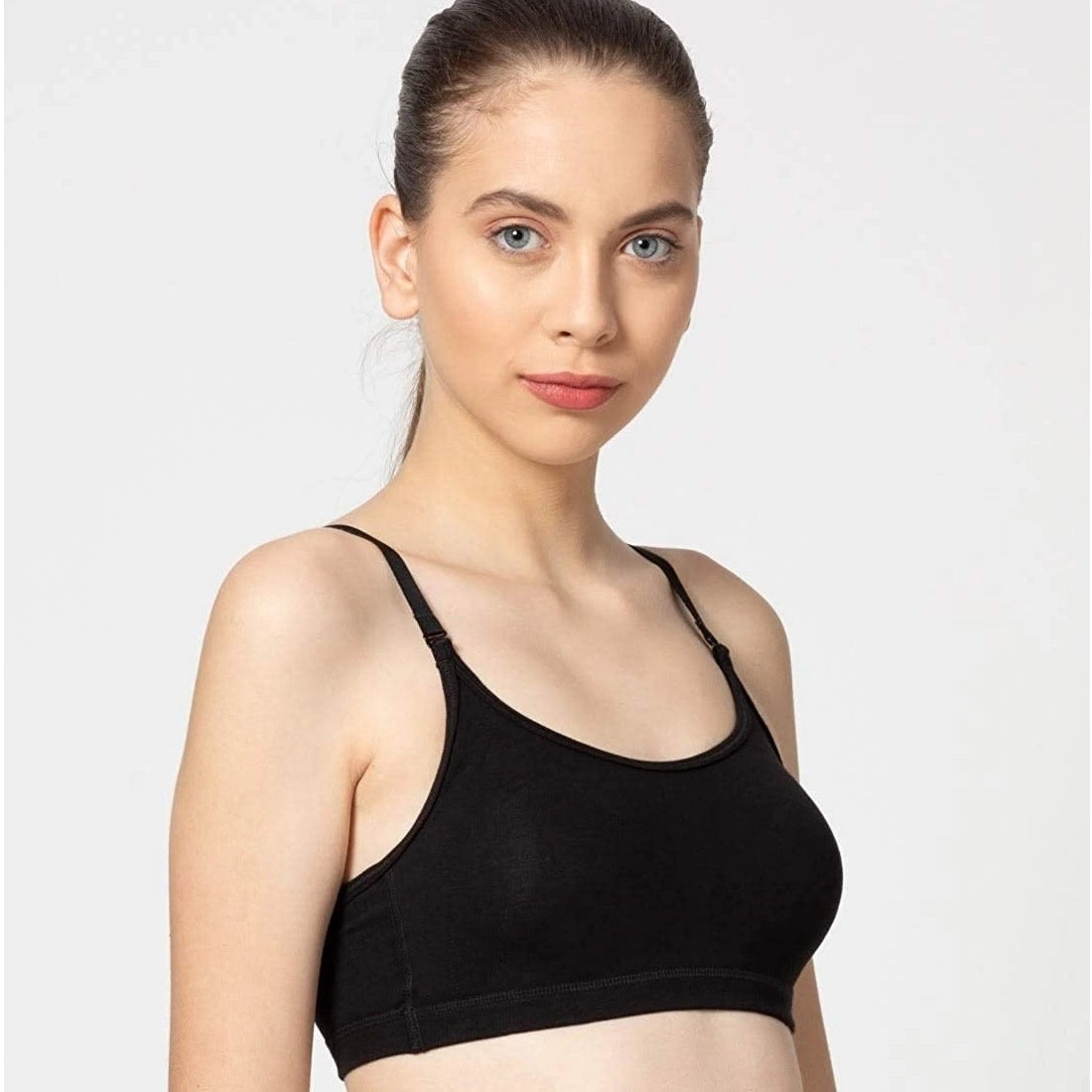 Teenager Beginners Sports Bra for Girls Black (pack of 3)