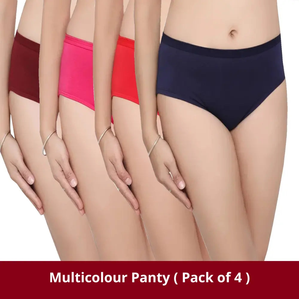 Easy 24X7 Cotton Micro Modal 3X Softer Panties (Pack of 4)