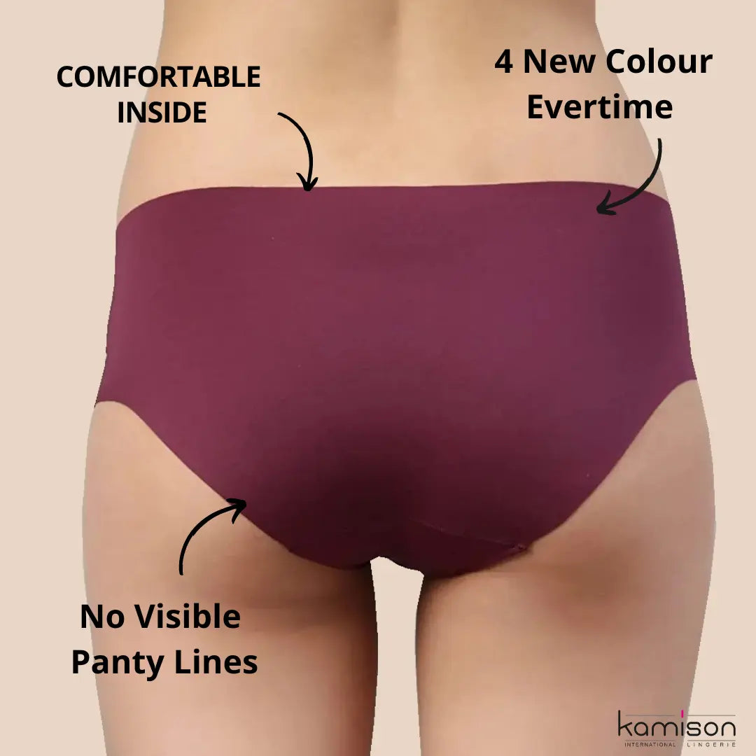 Seamless panty for Gym Underwear Panty for Women Combo (Pack of 4)