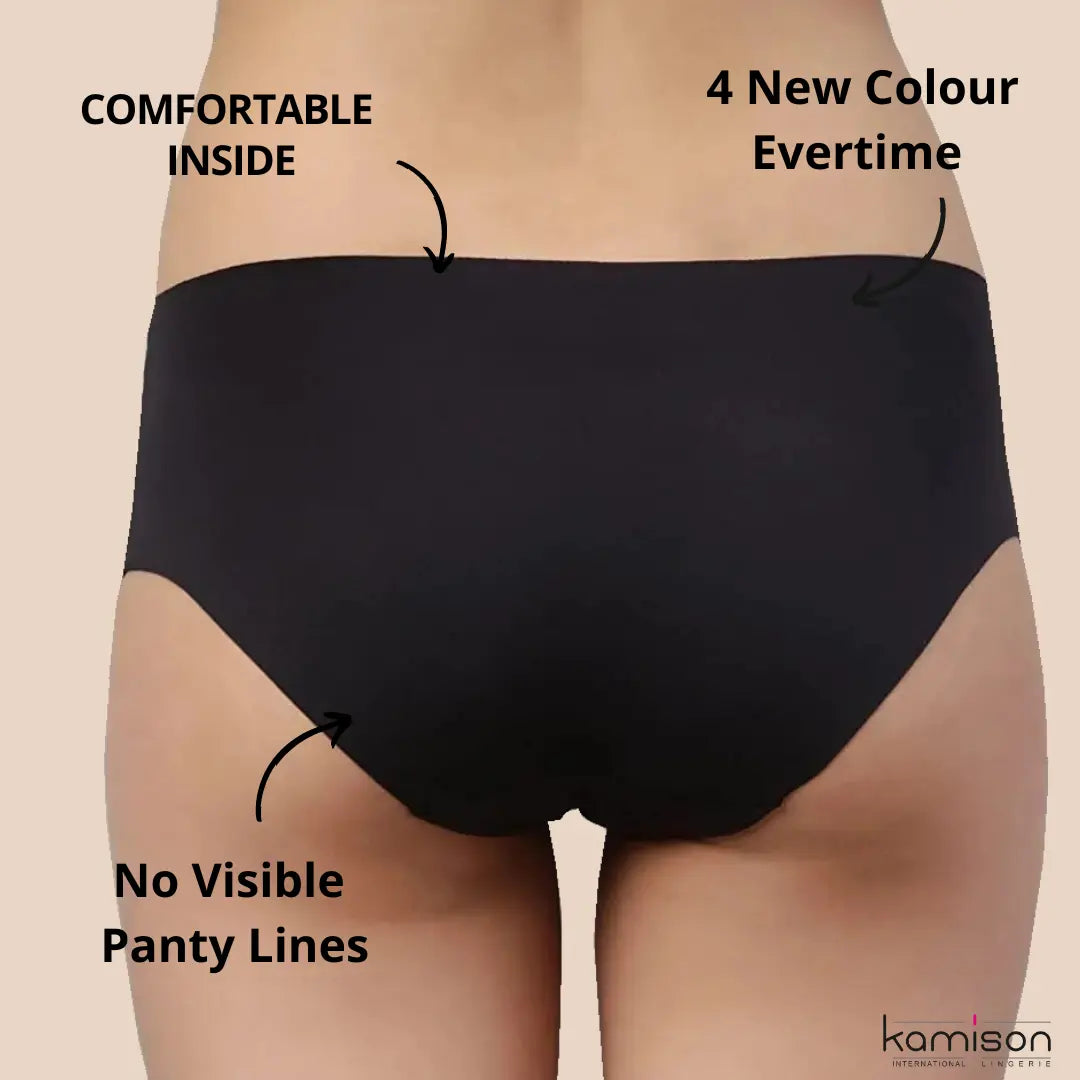 No visible stitching, No visible panty lines Seamless Panty Combo (Pack of 4)
