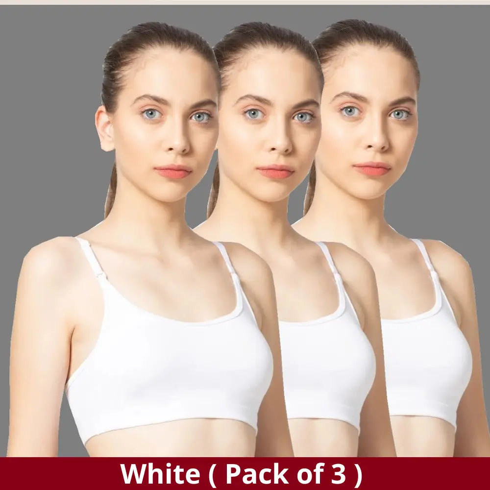 Sports Bra for Exercise, Workout or Dailywear (Pack of 3)