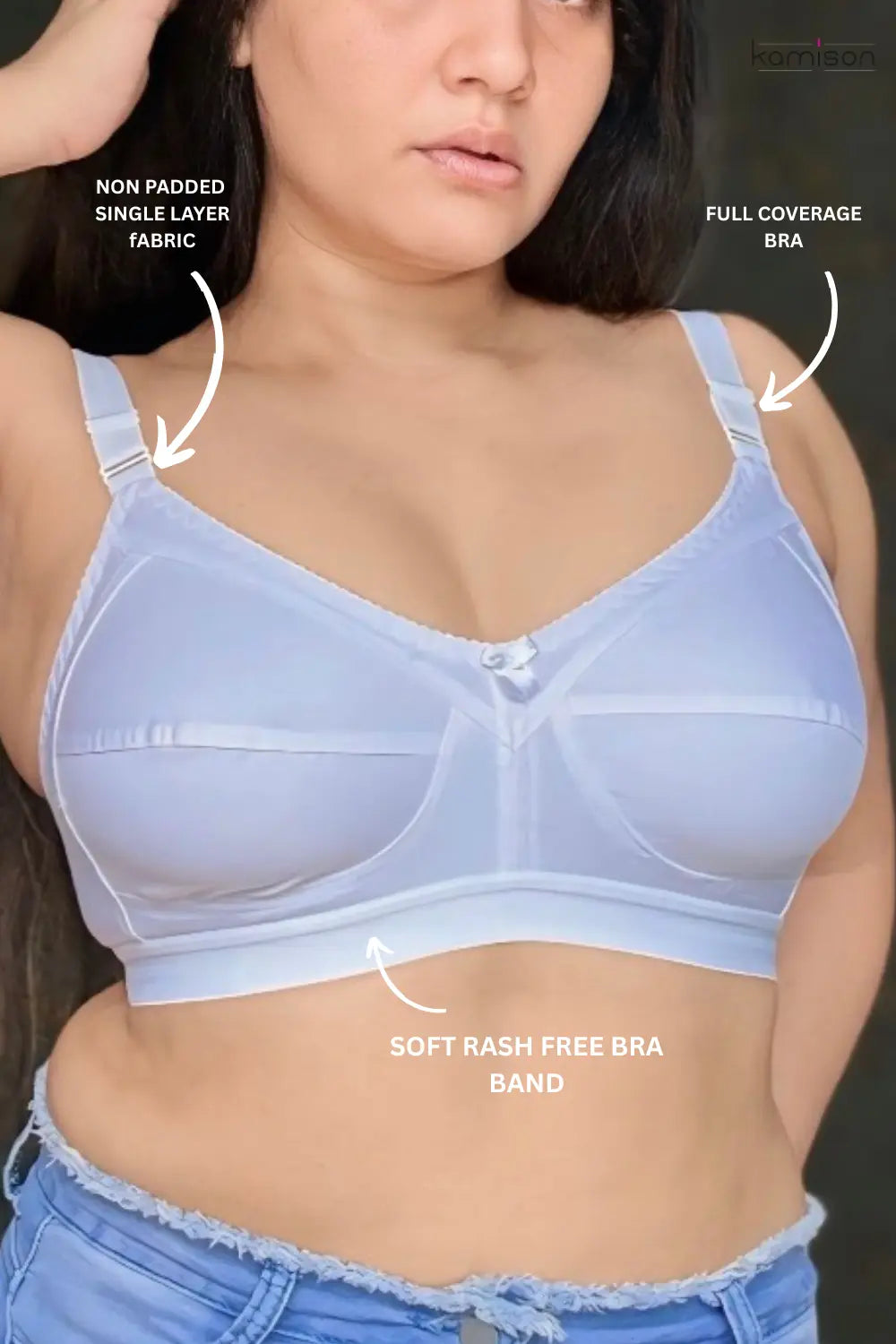 Full Coverage Bestseller Minimizer M Frame Single Layer Bra ( Pack of 3 )