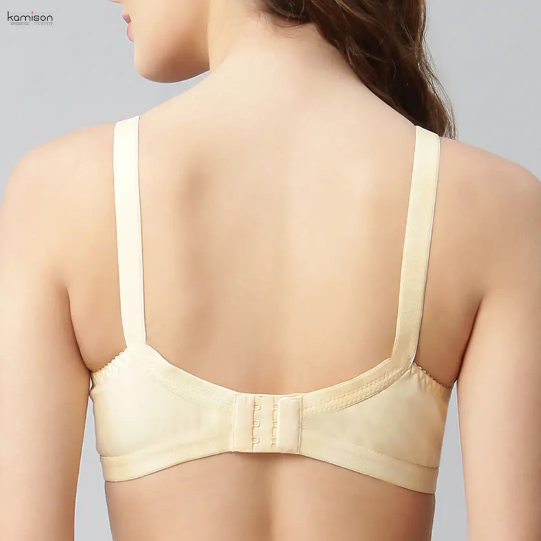 Full Coverage Minimizer Bra Non Padded White Nude Bra (Pack of 2)