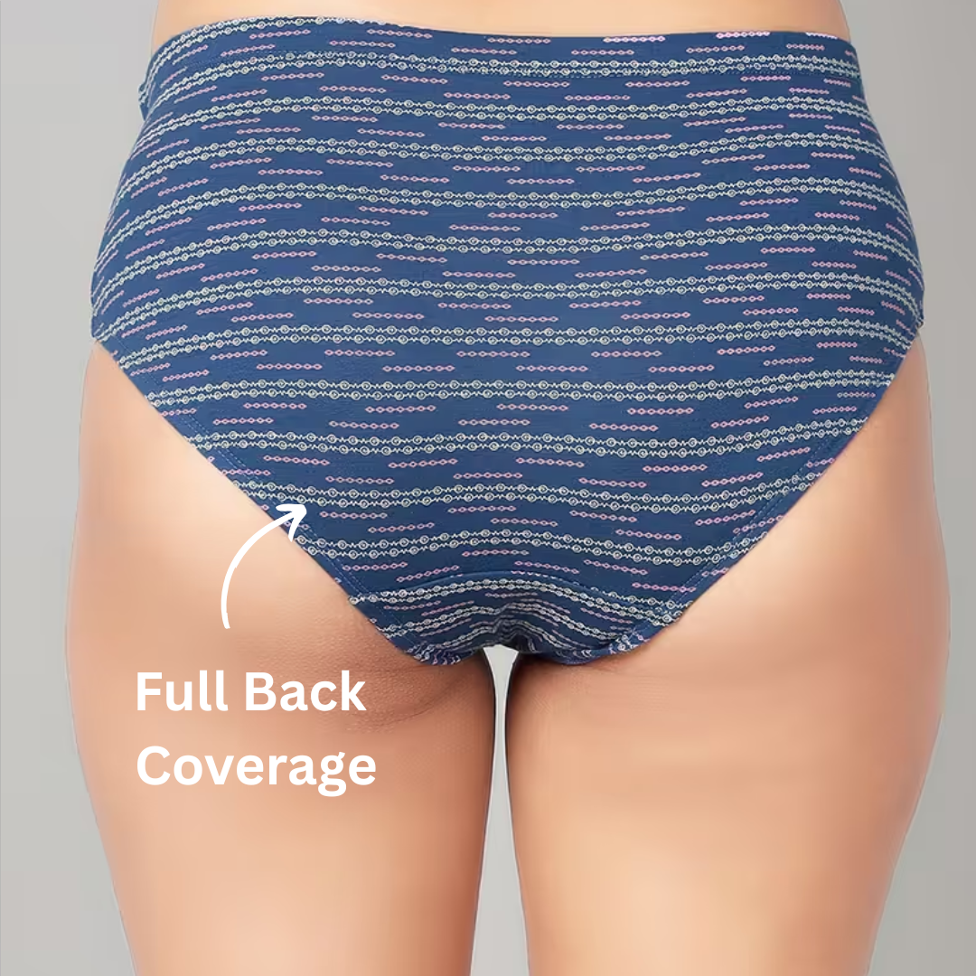 Kamison Top Elastic panty with Antimicrobial & Stain Release Technology ( Pack of 6)