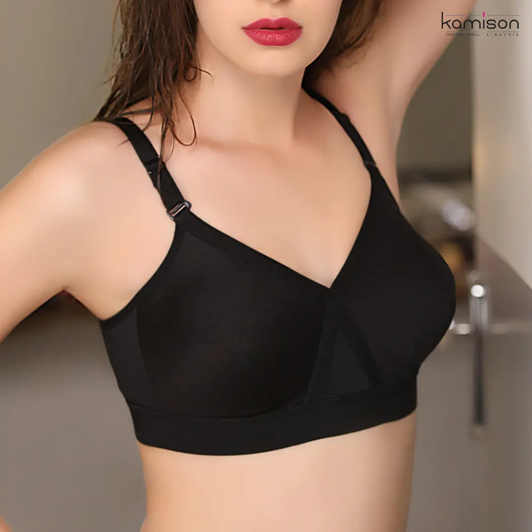 Double Layer Full Coverage Non Padded Bra For Women B , C & D Cup