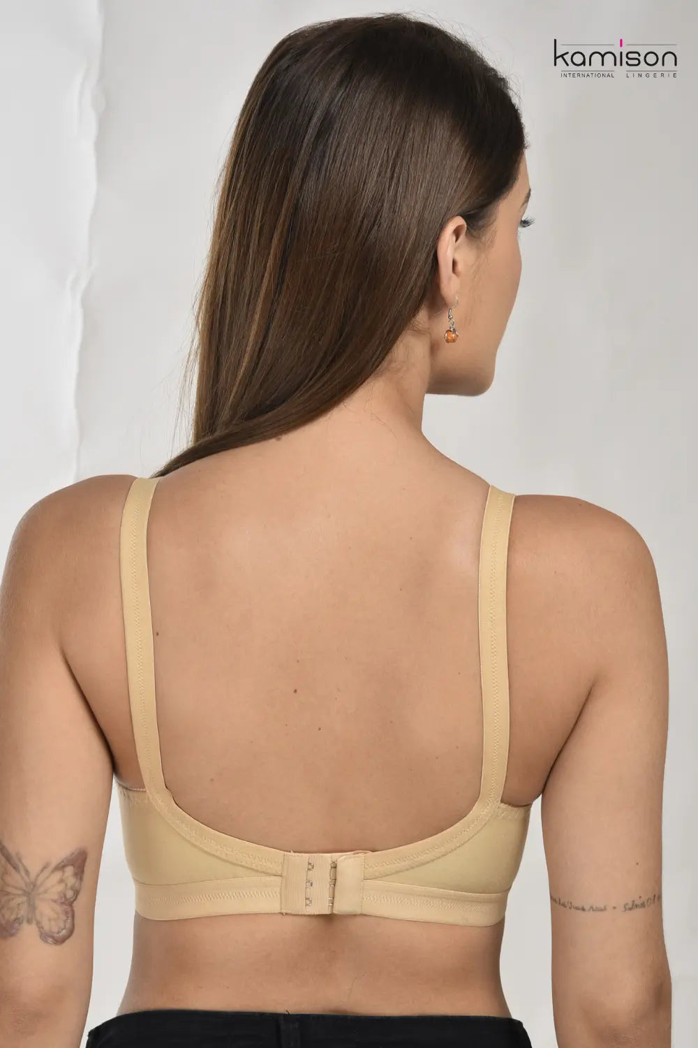 Full Coverage Heavy Bust Minimizer Bra Non Padded White Nude Bra (Pack of 3)