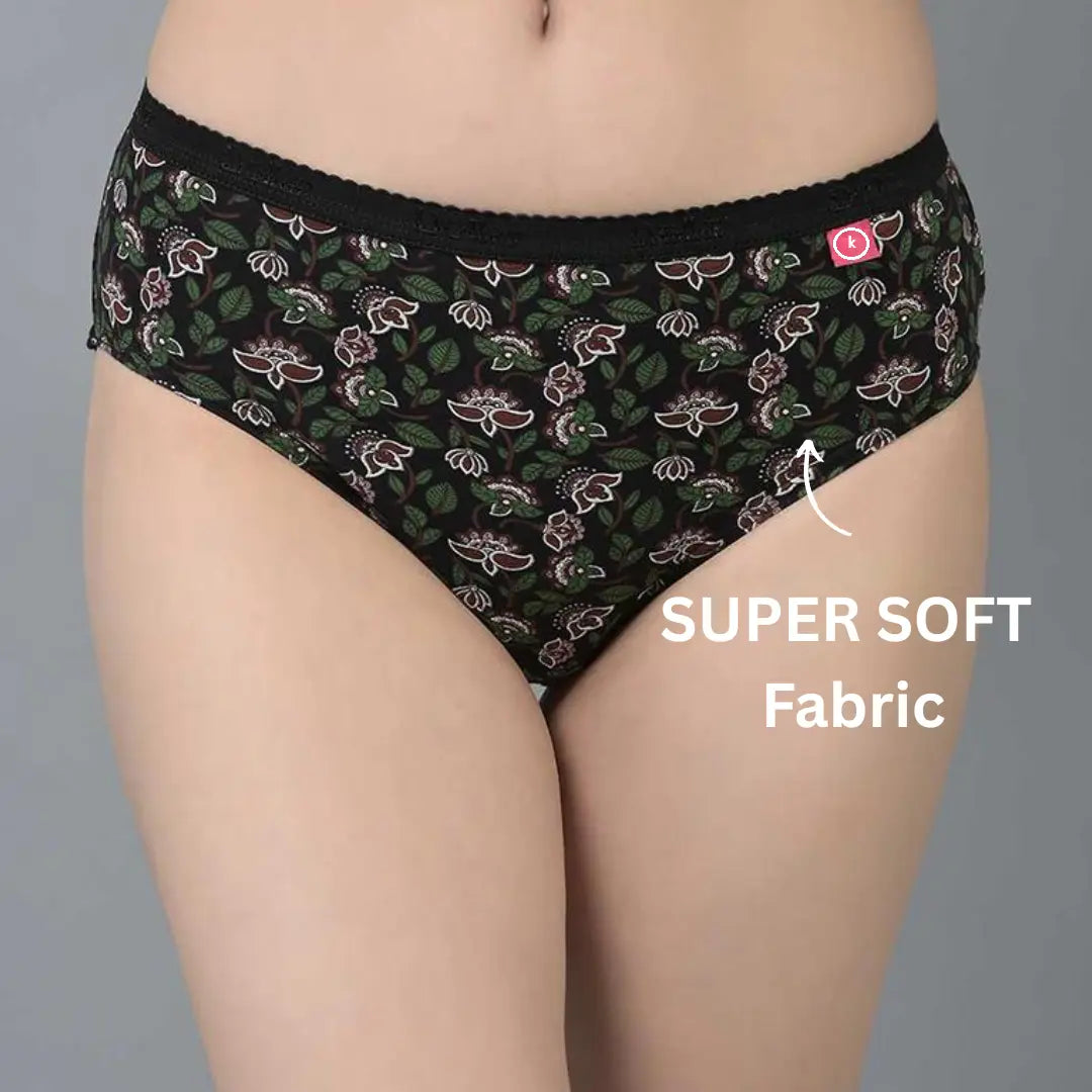 Women’s Panties 100% Cotton Underwear for women (Pack of 6)