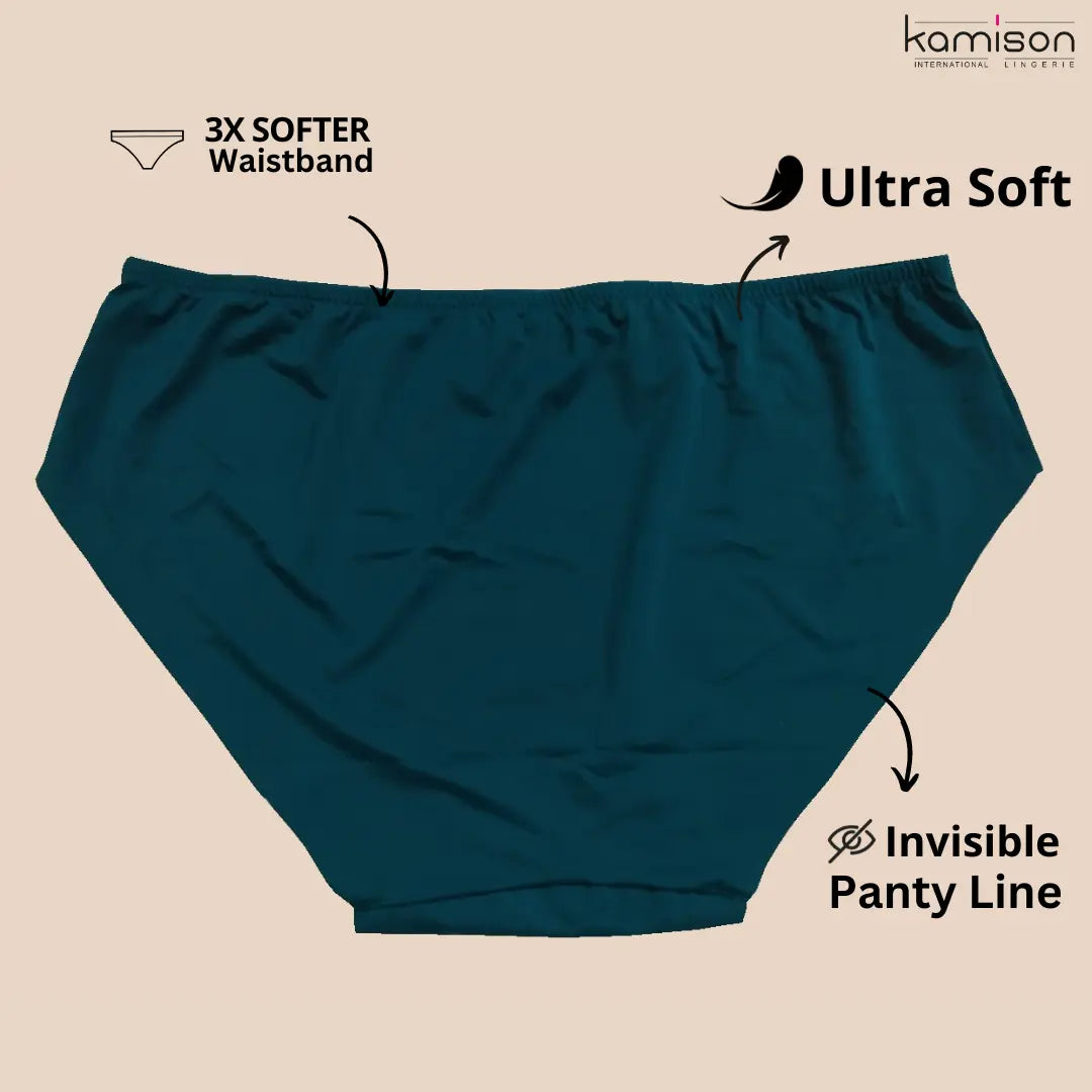 Buy kamison INTERNATIONAL LINGERIE Women Underwear Panties, 3X Softer  Fabric, Soft Waistband