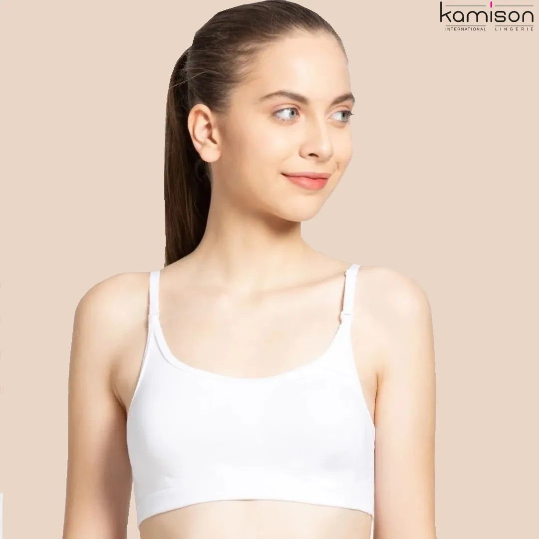 Buy online Pack Of 3 Lightly Padded Sports Bra from lingerie for