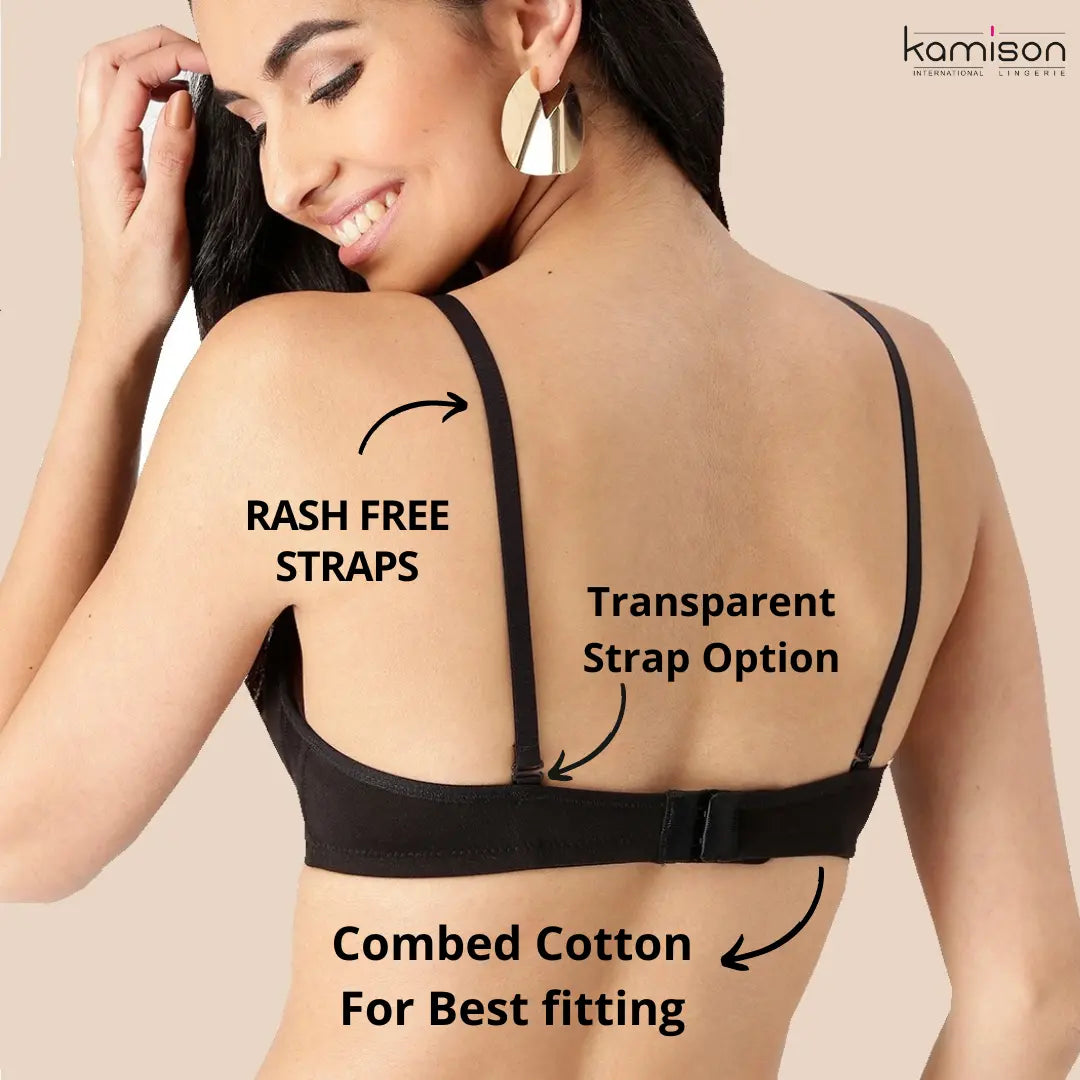 Regular bra combo normal cotton bra for regular use non padded for women  and girls