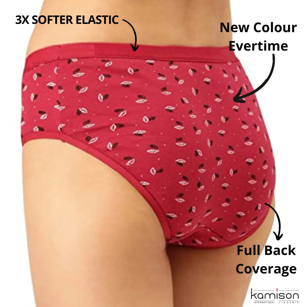 Cheap Women's Hipster Panties Underwear 4 Pack Cotton Ladies