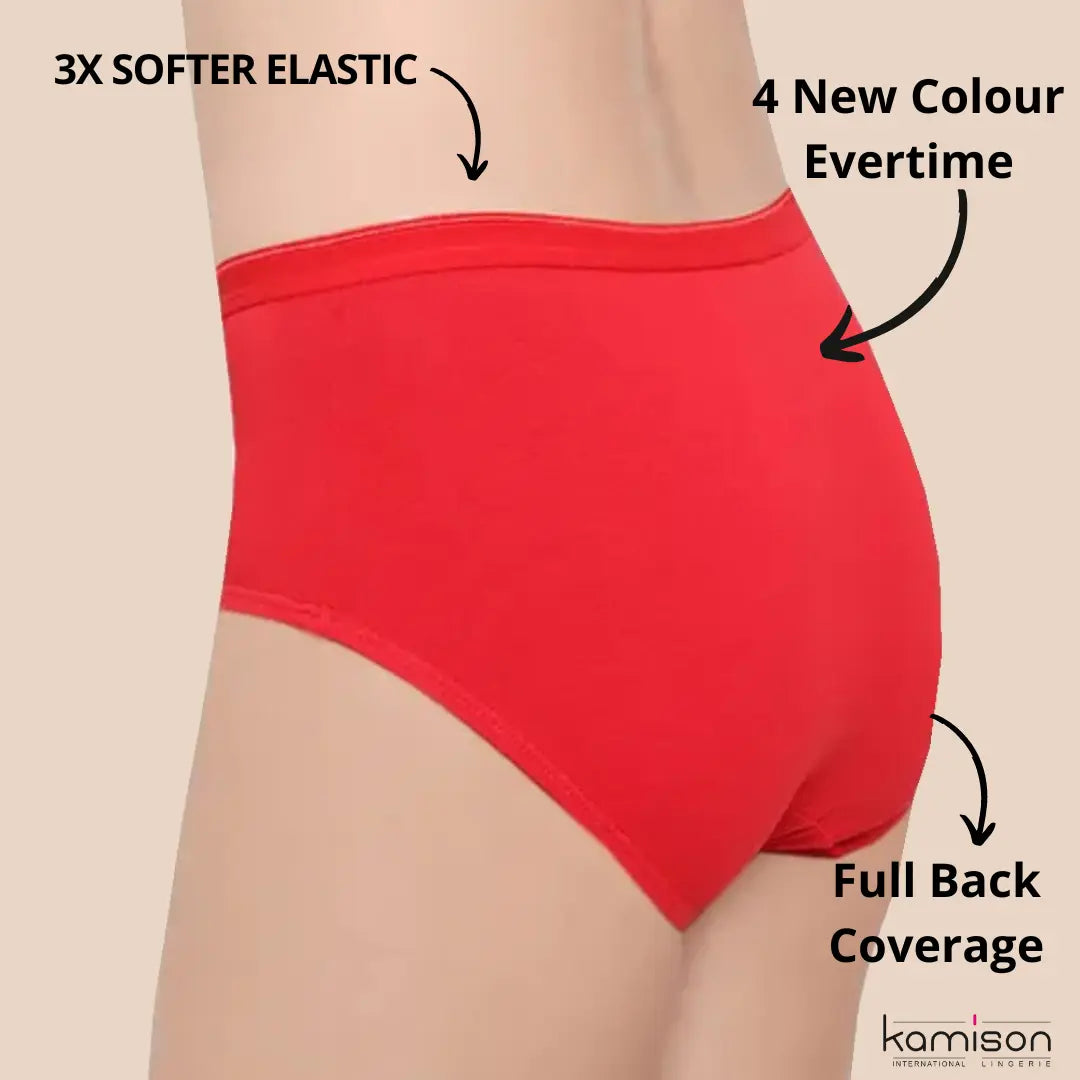 Buy Women's High Coverage Micro Modal Elastane Stretch Mid Waist