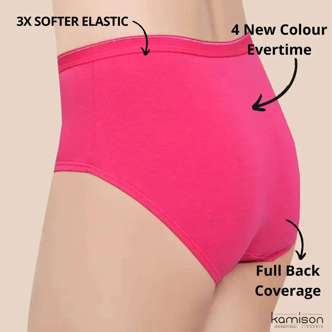 Buy Women's High Coverage Micro Modal Elastane Stretch Mid Waist